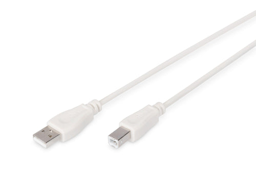 Cavo Usb 2.0 Connettori A-B, Lunghezza Mt. 1,80 Colore Grigio Chiaro