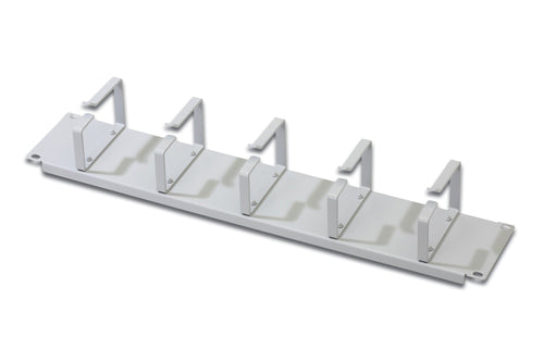 Listello Guida Cavi 19 (2 Unita') Grigio Chiaro Con 5 Anelli (Dn-19 Org-2U)