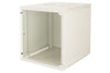 Armadio Rack 19 12 Unita' Da Muro (A)620X (L)540 X Profondita' 600 Mm. Colore Grigio Chiaro Porta Vetro