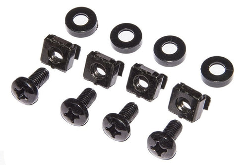 Kit 50 Viti, Dadi E Rondelle Per Installazioni Su Armadi Rack 19 Colore Nero