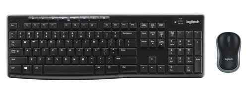 Tastiera Mk270 Log Wireless+Mouse Nera Usb Retail