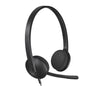 Logitech H340 USB Computer Headset Auricolare Cablato A Padiglione Ufficio USB tipo A Nero