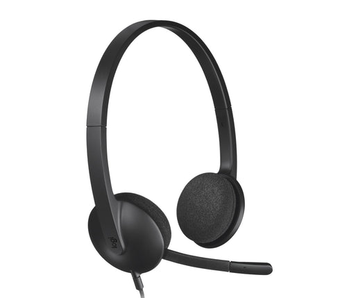 Logitech H340 USB Computer Headset Auricolare Cablato A Padiglione Ufficio USB tipo A Nero
