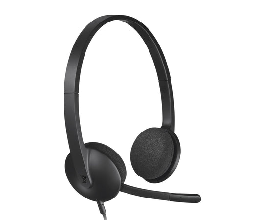 Logitech H340 USB Computer Headset Auricolare Cablato A Padiglione Ufficio USB tipo A Nero