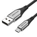 Vention COAHG cavo USB USB 2.0 1,5 m Mini-USB B Micro-USB B Alluminio, Nero