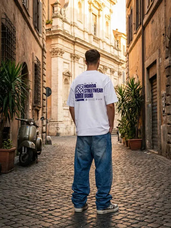 Essential T-Shirt Bianca 100% Cotone Made in Italy | Horda Brand