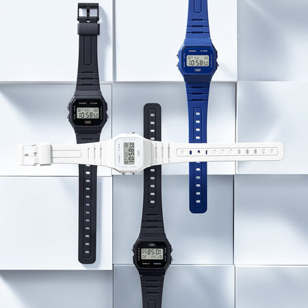 CASIO VINTAGE Mod. F-91 BIO RESIN STRAP - BLUE