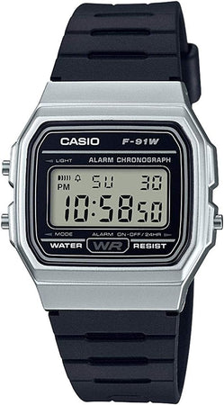 CASIO VINTAGE Mod. F-91 BIO RESIN STRAP - SILVER