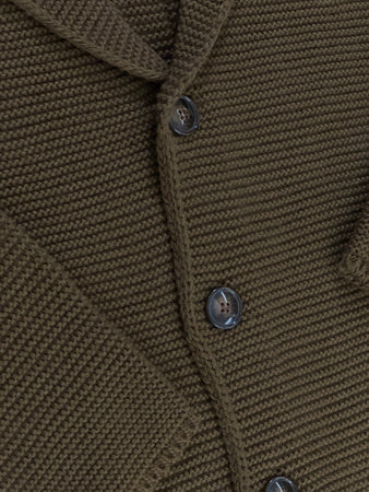 Cardigan bottoni collo camicia