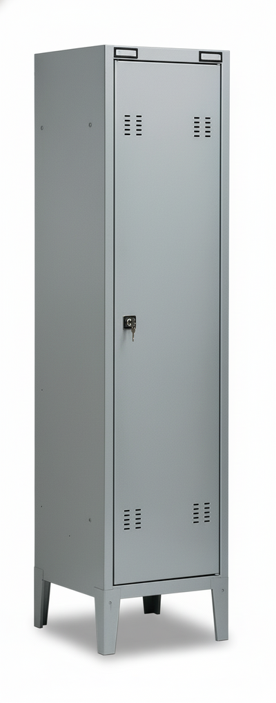 Armadietto spogliatoio metallico ad 1 posto verniciato cm. 38x47x180h