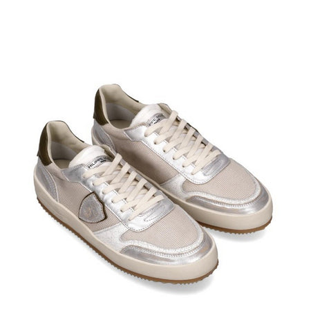Philippe Model sneaker uomo philippe model - nice low man - argento da uomo