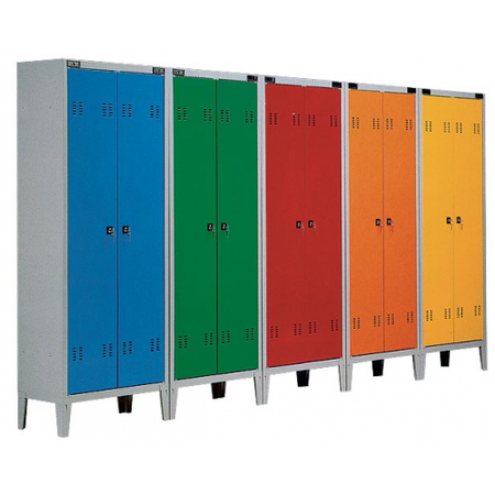 Armadietto spogliatoio a norma ASL a 4 posti sovrapposto cm. 70x47x180h