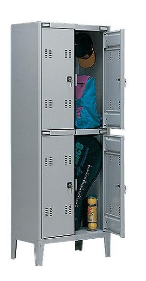 Armadietto spogliatoio a 4 posti in pronta consegna cm. 70x47x180h
