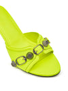 Balenciaga Sandali Slippers Mule Cagole in Giallo Fluo da donna