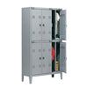 Armadietto spogliatoio a 6 posti multi vano con tramezza sporco/pulito cm. 102x47x180h