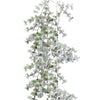 Tralcio decorativo per albero di Natale abete innevato h 120 cm