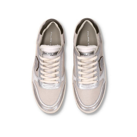Philippe Model sneaker uomo philippe model - nice low man - argento da uomo