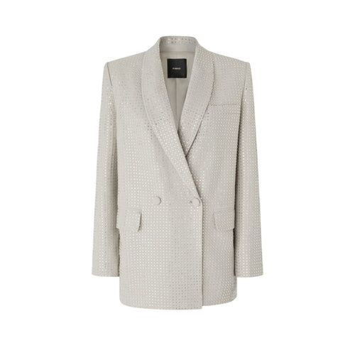 Pinko giacche donna pinko - deledda giacca tinto filo full - grigio da donna