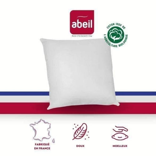 Set di 2 cuscini antiacaro - 60 x 60 cm - 100% cotone biologico - ABEIL