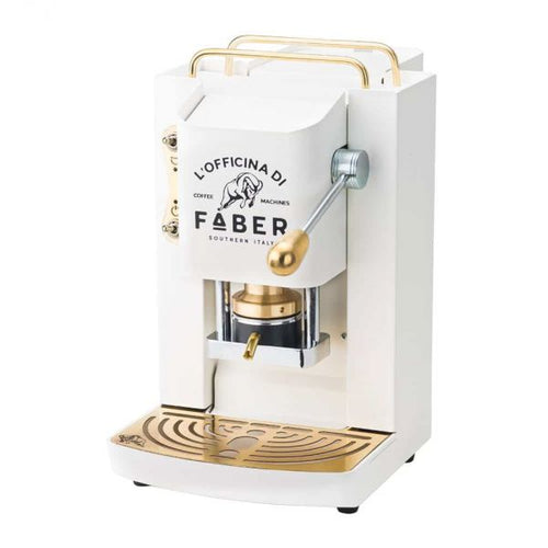 FABER MACCHINA DA CAFFE' A CIALDE PRO DELUXE PURE WHITE