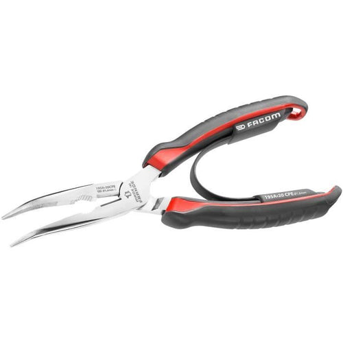Pinza a becchi - FACOM - 195A.20CPEPB - Mezza tonda - Lunga - Angolata - Conica - 200 mm