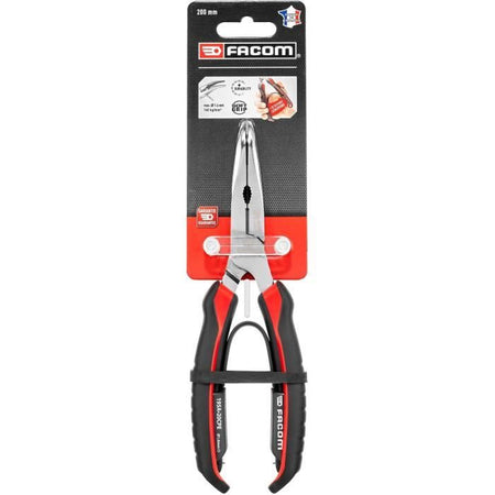 Pinza a becchi - FACOM - 195A.20CPEPB - Mezza tonda - Lunga - Angolata - Conica - 200 mm