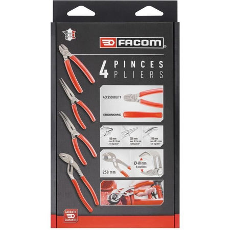 Set di 4 pinze - FACOM - GJP.A4PB - Serie G
