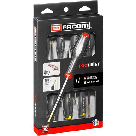Set di 7 cacciaviti PROTWIST - FACOM - AT.7PB
