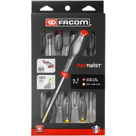 Set di 7 cacciaviti PROTWIST - FACOM - AT.7PB