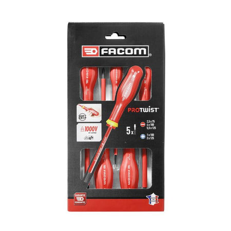FACOM SET DI 5 CACCIAVITI ISOLATI 1000V