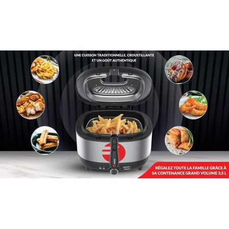 Friggitrice Elettrica - FAGOR - FG2310 - 3,5 L -1800 W - Filtro antiodore - Corpo in acciaio