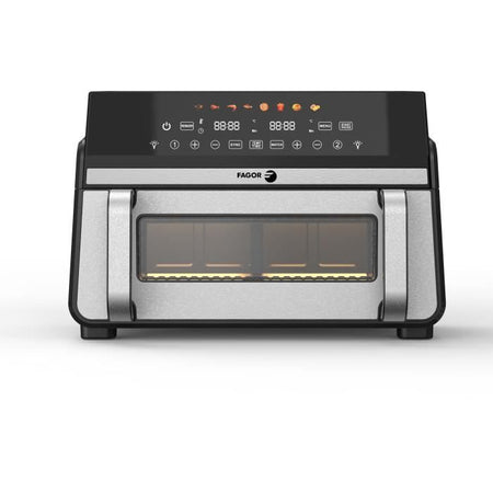 Friggitrice senza olio FAGOR - Airfryer FG10AF - Capacità 11L - Doppia vasca da 5,5L - Divisore rimovibile - 2200W