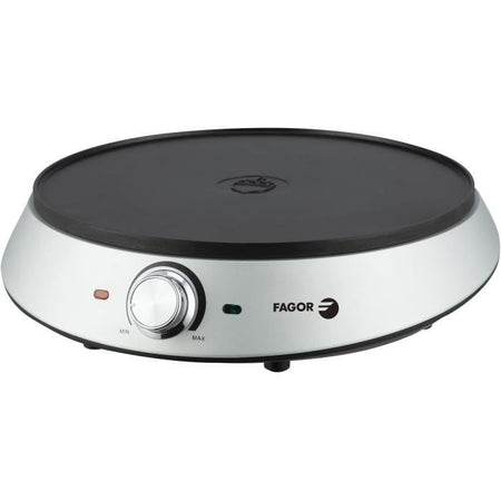 Crepiera elettrica - FAGOR - FGC240 - 1200 W - Diametro: 30 cm - Rivestimento antiaderente - Grigio