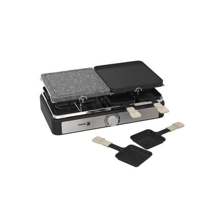 Raclette / Grill - FAGOR - FGRG8 - 8 persone - Pietra cottura - 1400W - Termostato regolabile