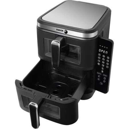 Friggitrice senza olio FAGOR - Airfryer FGD11 - Capacità 11L - Doppie vasche 5,5 L - 12 programmi di cottura - 2800W