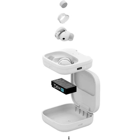 Cuffie Bluetooth wireless - FAIRPHONE - Auricolari Fairbuds True Wireless - Suono premium - Costruiti per durare - Bianco