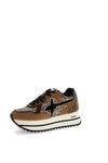 W6yz scarpe donna Home DEVA W. - Sneakers in tessuto tecnico e suede - Brown/black/dark brown 2017405411D33