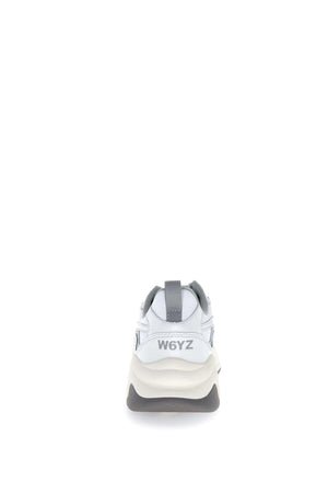 W6yz scarpe uomo mod FLIK suede nylon white - grey 2019458041N14