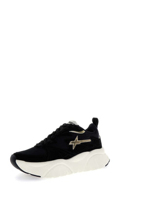 W6yz scarpe donna AVA-w suede nylon Black 20019469010A01.