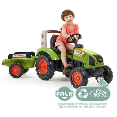Trattore a pedali FALK CLAAS Arion 430 con rimorchio - 1040AB