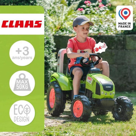 Trattore a pedali FALK CLAAS Arion 430 con rimorchio - 1040AB