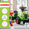 FALK - 212C - Trattore Claas con rimorchio, pala e rastrello