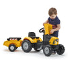 Trattore a pedali FALK SuperBuilder - cofano apribile e rimorchio - da 2 a 5 anni