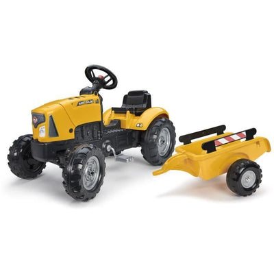 Trattore a pedali FALK SuperBuilder - cofano apribile e rimorchio - da 2 a 5 anni