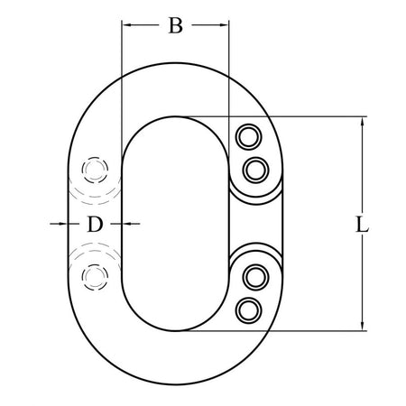 Falsa Maglia Inox Ø Mm.12