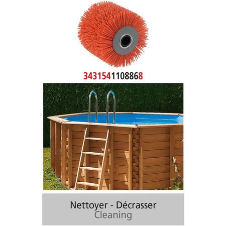 FARTOOLS Spazzola filo abrasivo in nylon rosso per rex120c e rex200