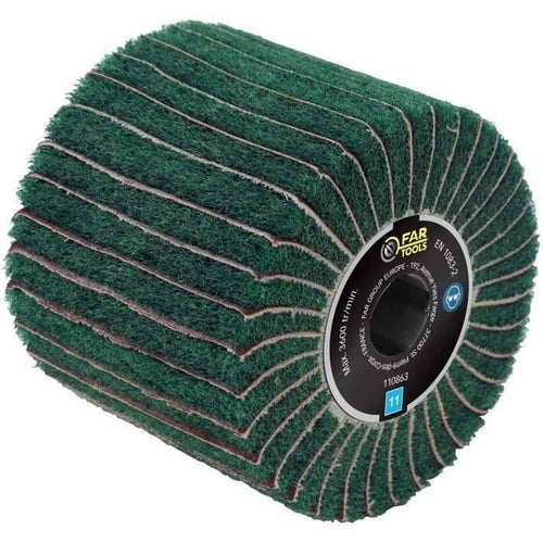 FARTOOLS Spazzola in fibra sintetica e lame abrasive 120mm / L100mm