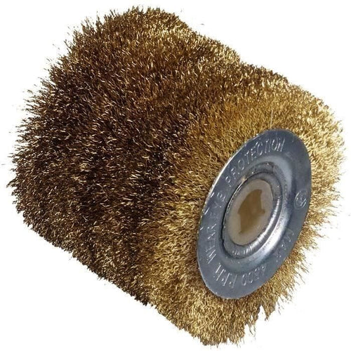 Spazzola metallica grande - filo di ottone 0,3mm - 60mm - L60mm