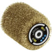Spazzola metallica in ottone 0.3mm 80mm - L 100mm per spelare / sgrassare