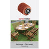 Spazzola abrasiva in nylon 80mm - L 100mm per strofinare / sgrassare / pulire